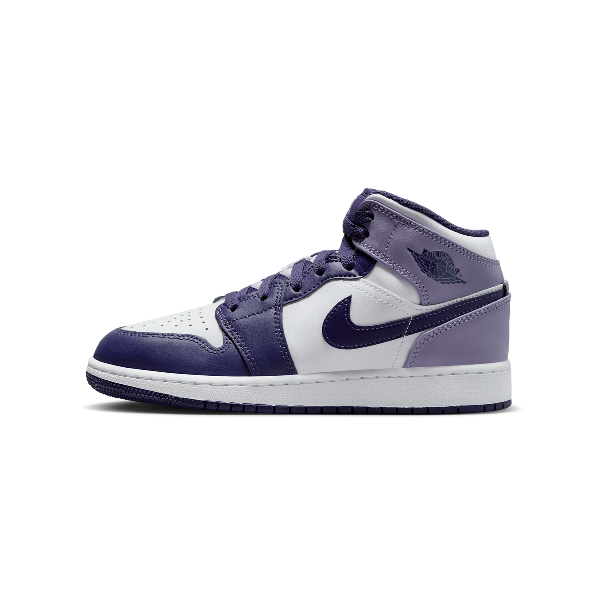 Jordan 1 Mid White Sky J Purple (GS)