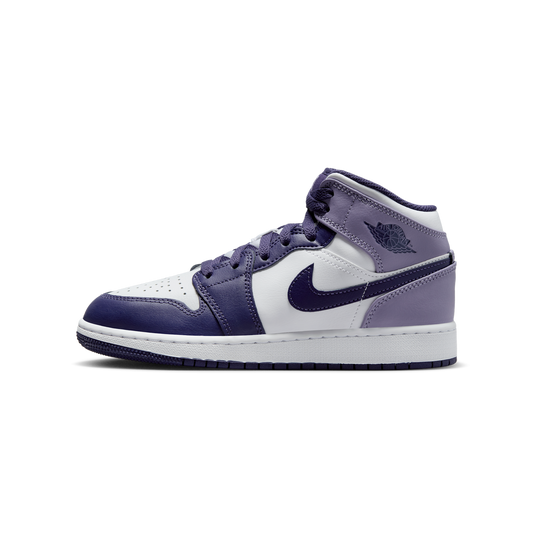 Jordan 1 Mid White Sky J Purple (GS)