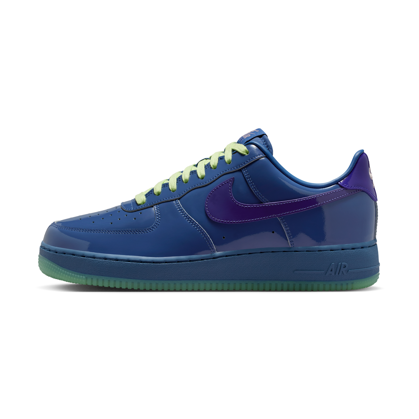 Nike Air Force 1 Low Patent Leather Mystic Navy Grape Ice