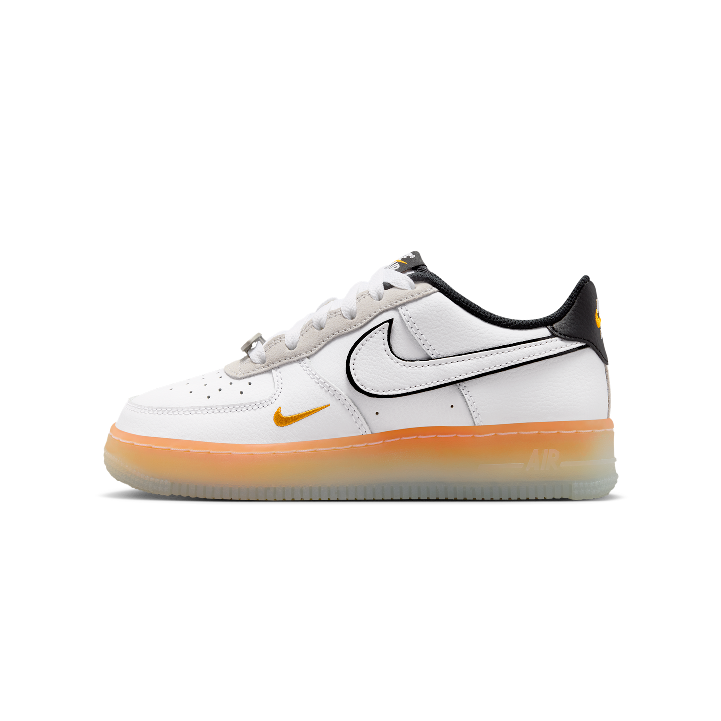Nike Air Force 1 Low White Black Orange Peel (GS)