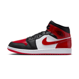 Jordan 1 Mid SE Patent Bred Toe