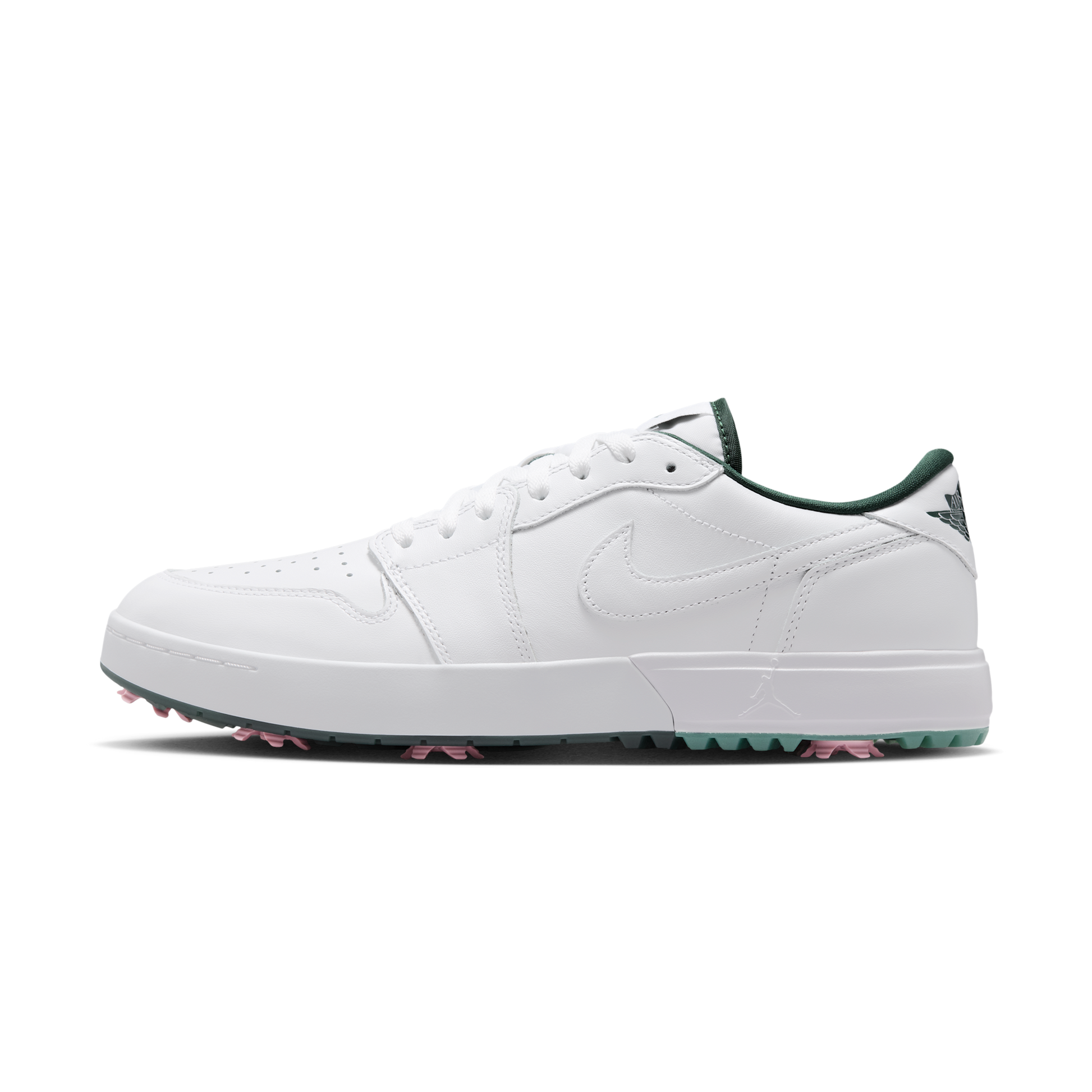 Jordan 1 Low Golf Spiked White Fir Elemental Pink
