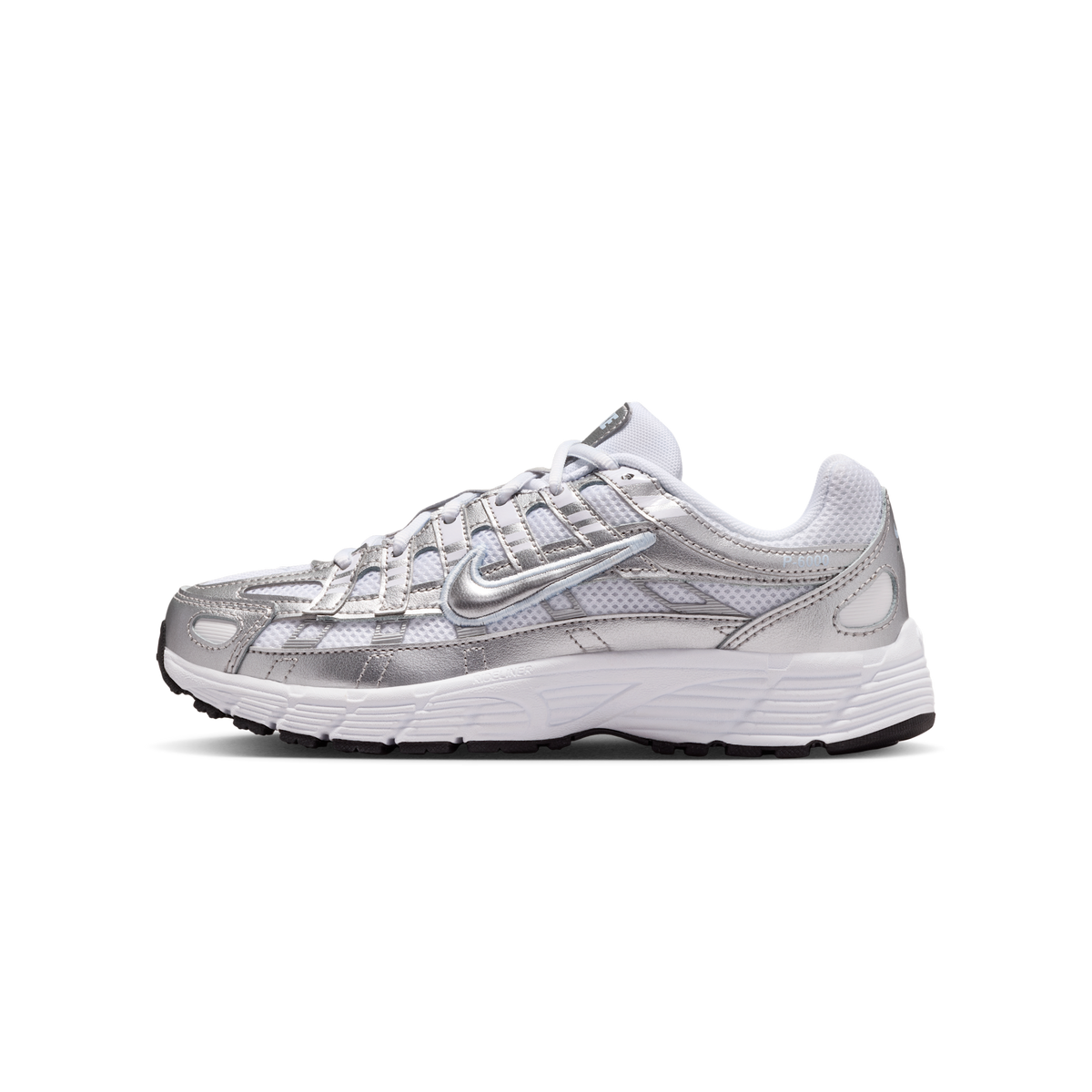 Nike P-6000 White Metallic Silver (GS)