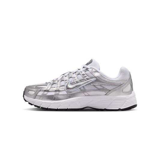Nike P-6000 White Metallic Silver (GS)