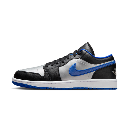 Jordan 1 Low Black Game Royal Metallic Platinum