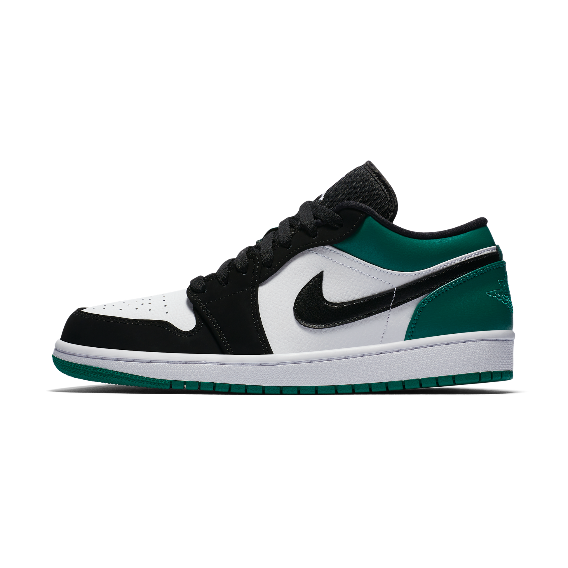 Jordan 1 Low White Black Mystic Green