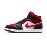 Jordan 1 Mid White Black Red (2022)