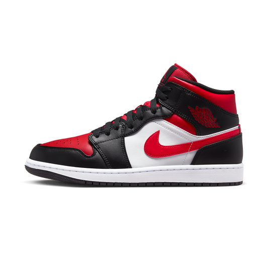 Jordan 1 Mid White Black Red (2022)