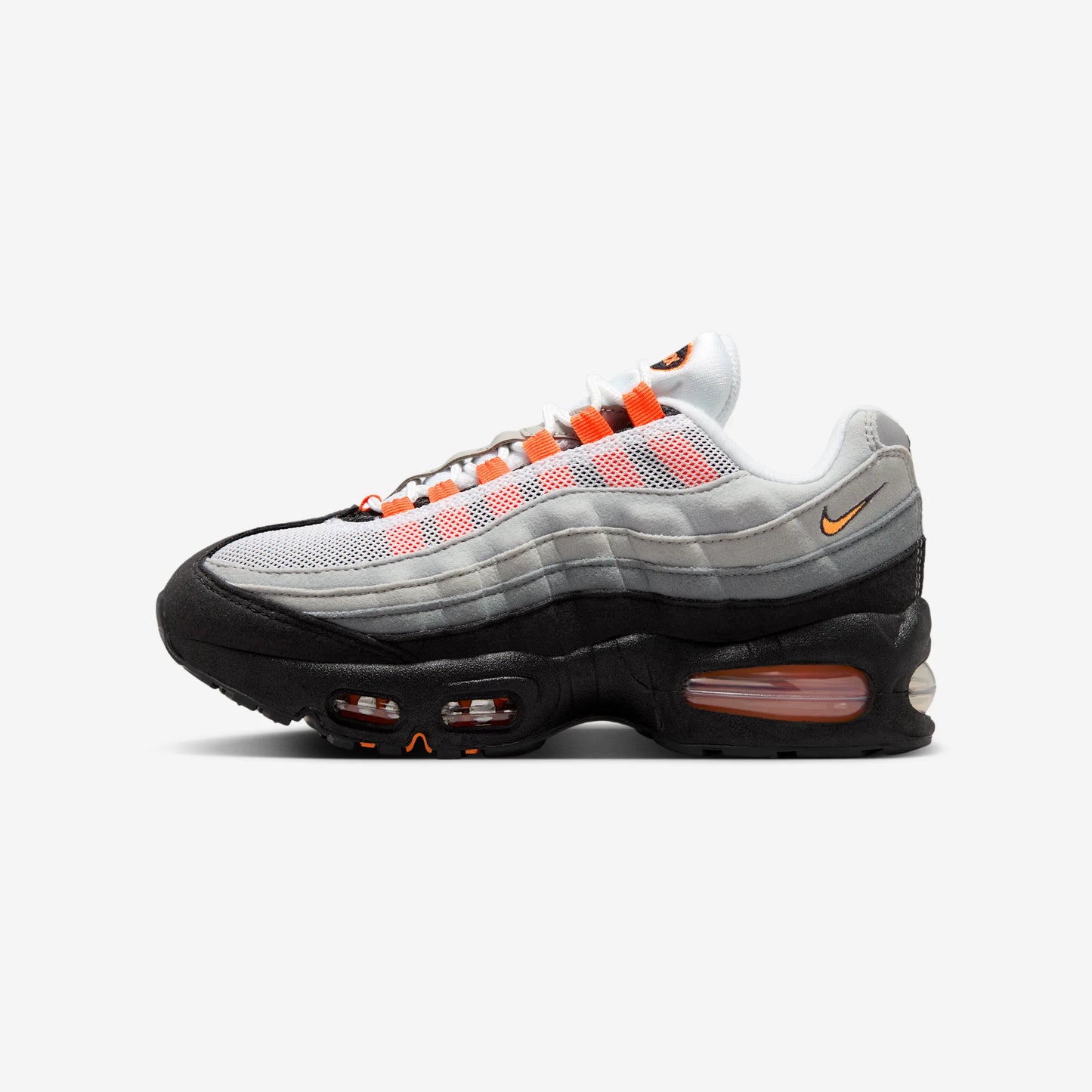 Nike Air Max 95 Big Bubble Black Cool Grey White Bright Mandarin