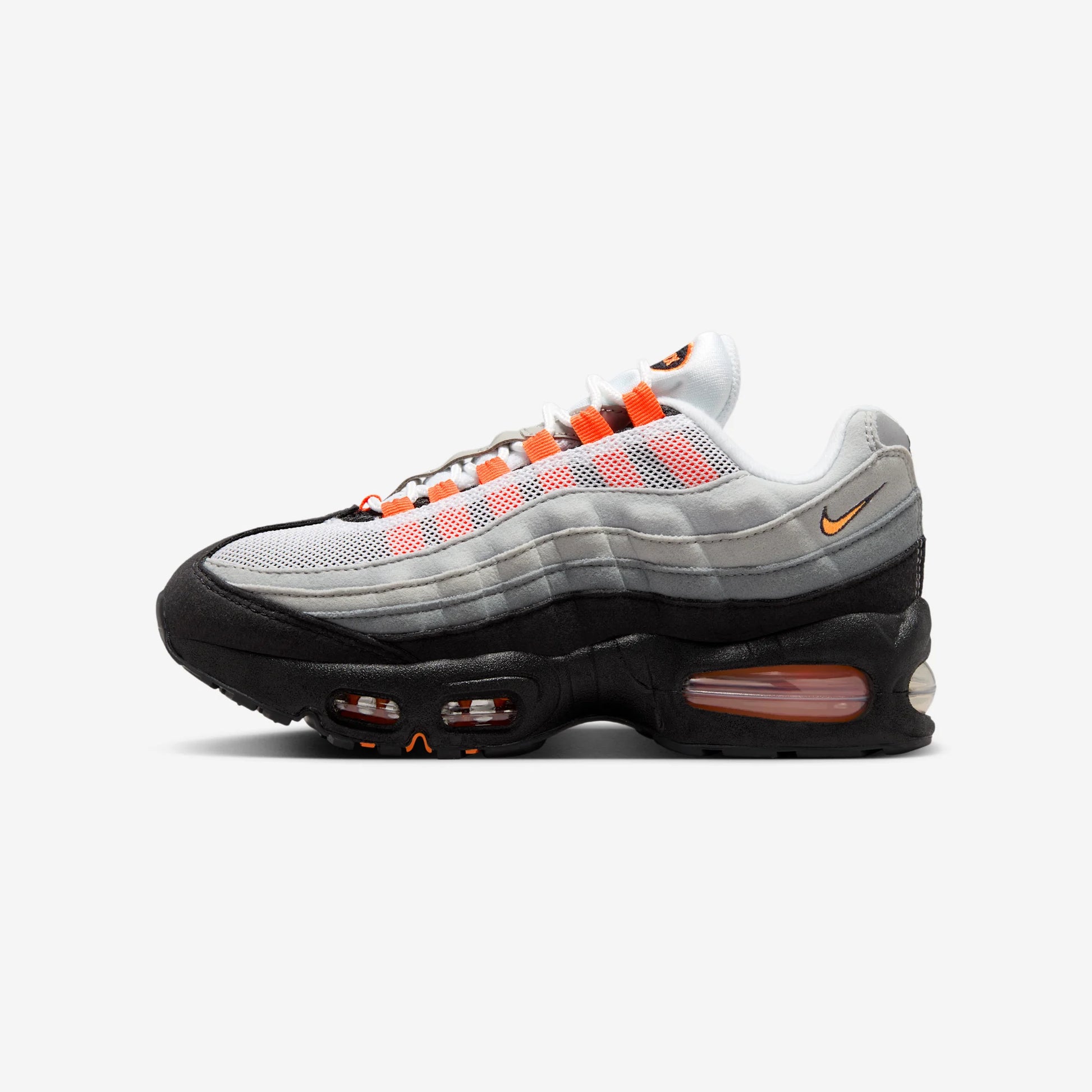 Nike Air Max 95 Big Bubble Black Cool Grey White Bright Mandarin