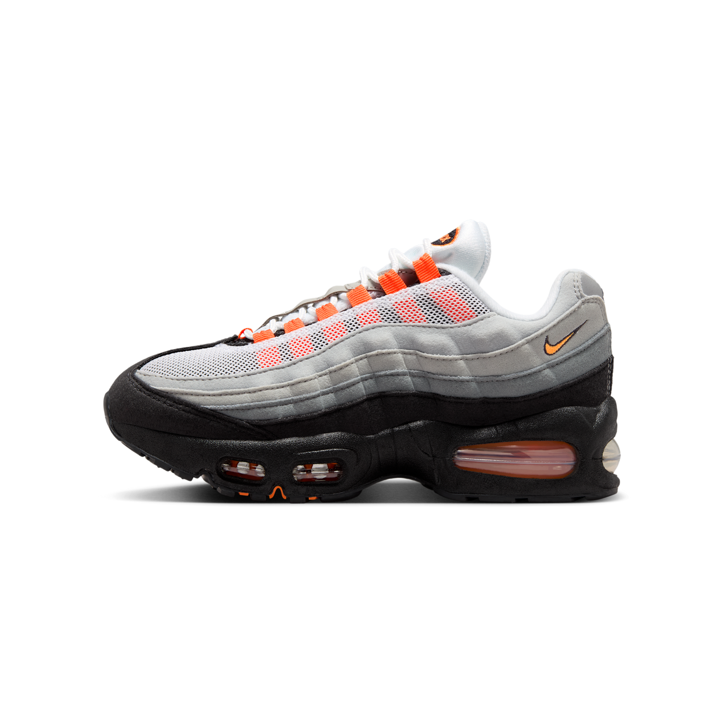 Nike Air Max 95 Big Bubble Black Cool Grey White Bright Mandarin