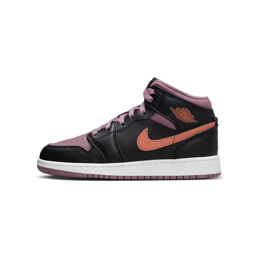 Jordan 1 Mid SE Black Sky J Mauve White Sky J Orange (GS)