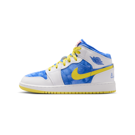 Jordan 1 Mid Sneaker School Be Tall In Your Thinking (GS)