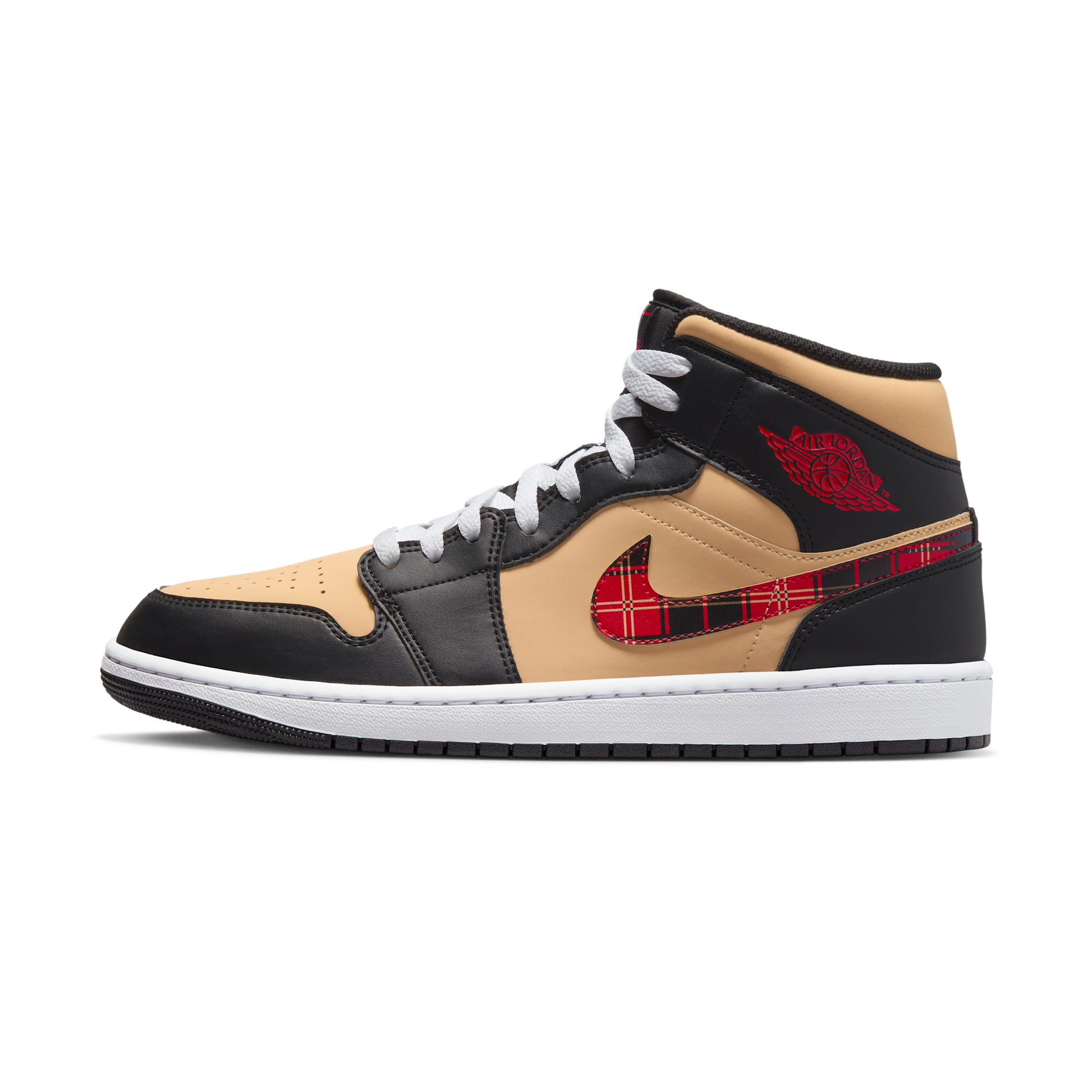 Air Jordan 1 Mid Tartan Swoosh