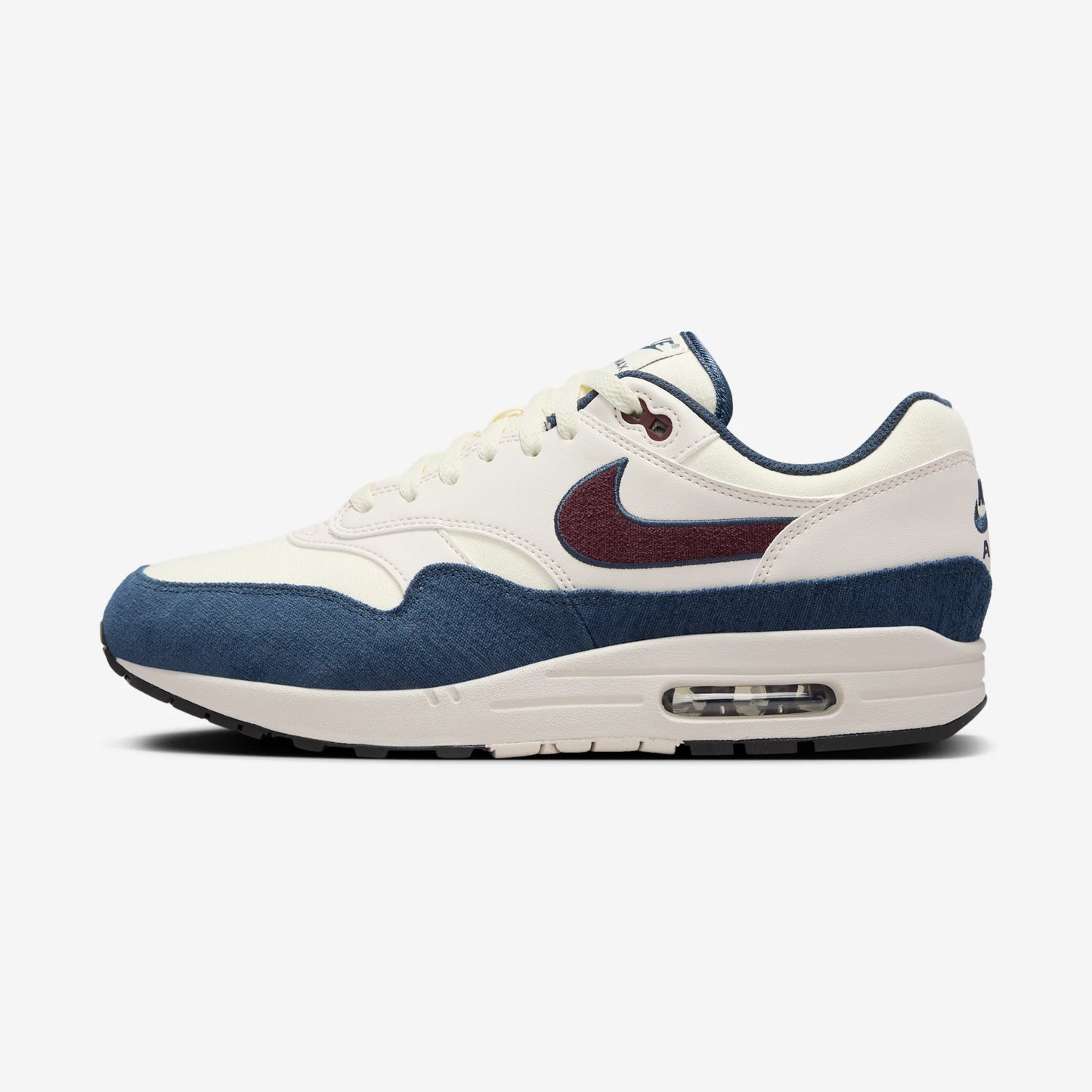 Nike Air Max 1 Coconut Milk Burgundy Crush Navy