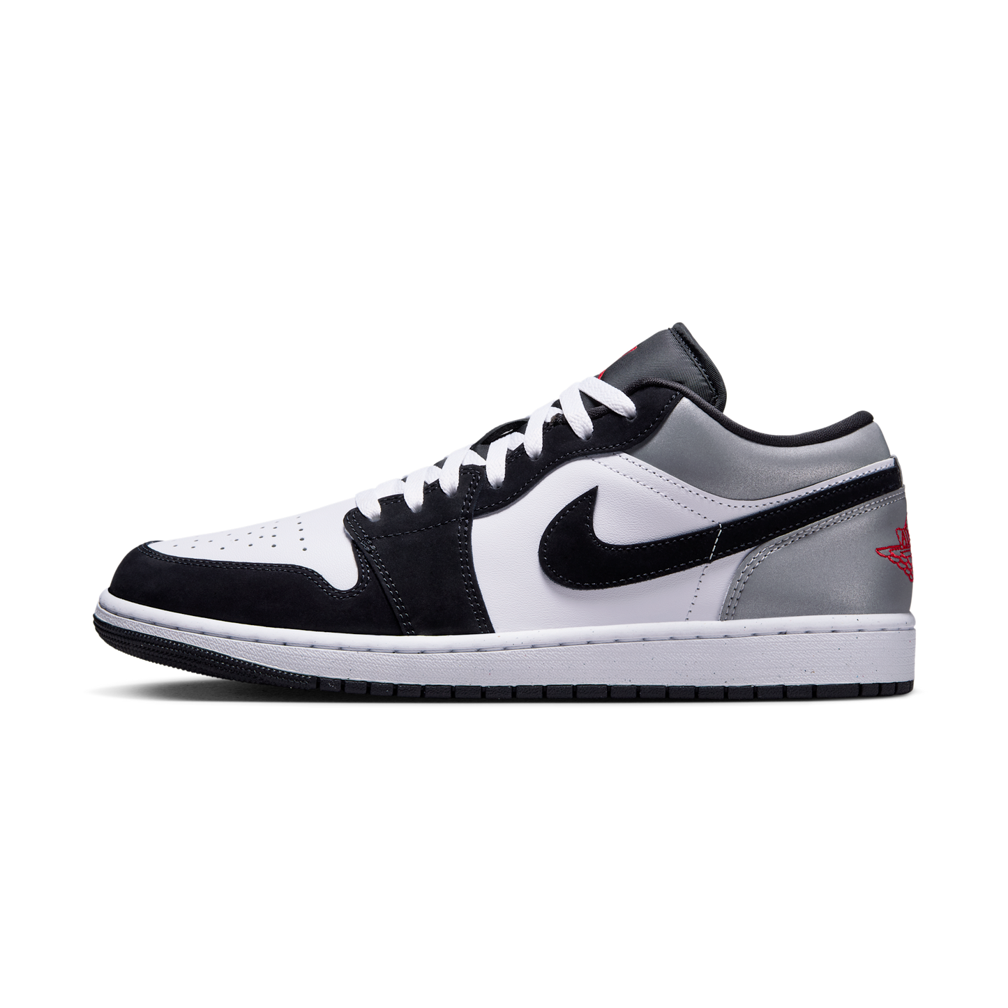 Jordan 1 Low SE White Fire Red Black Matte Silver
