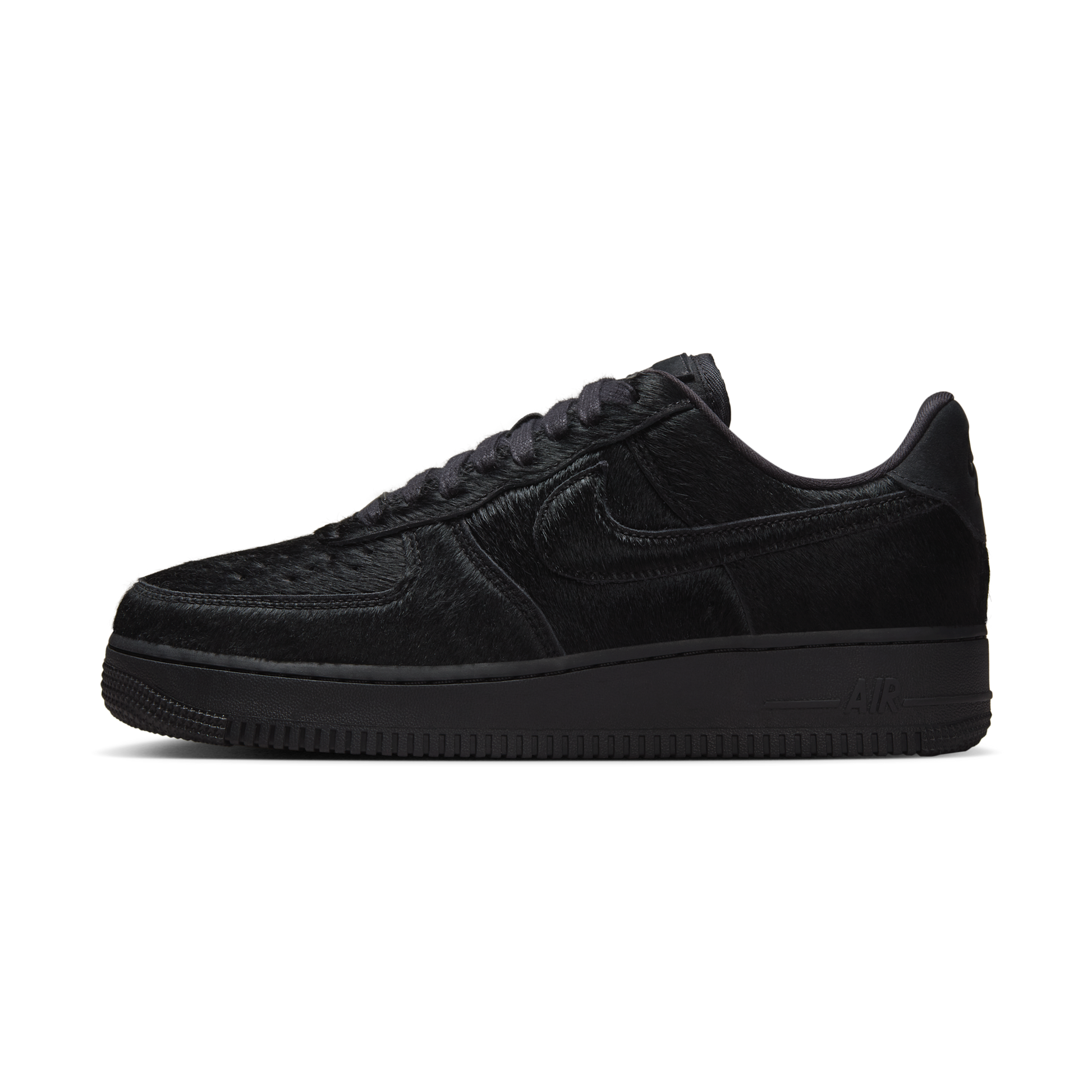 Nike Air Force 1 Low '07 Triple Black Pony Hair (Women's)