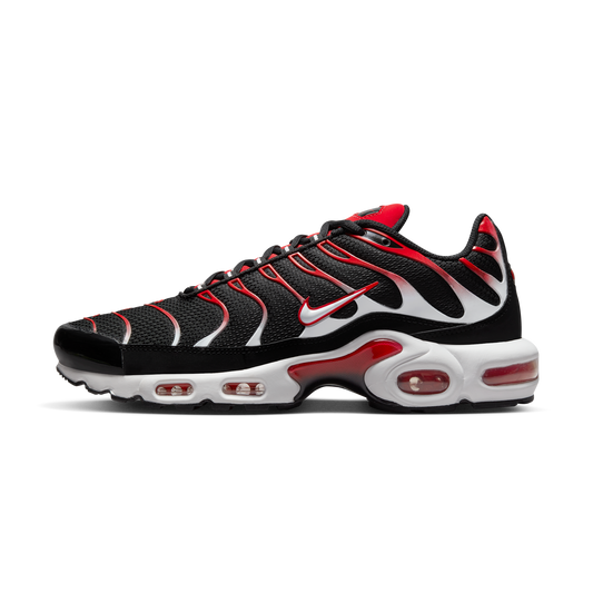 Nike Air Max Plus Black White University Red