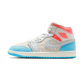Jordan 1 Mid Sail Hot Lava Blue Chill (Women's)