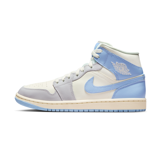 Jordan 1 Mid Psychic Blue Sail Coconut Milk (Women's)