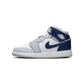 Jordan 1 Mid Wolf Grey Midnight Navy