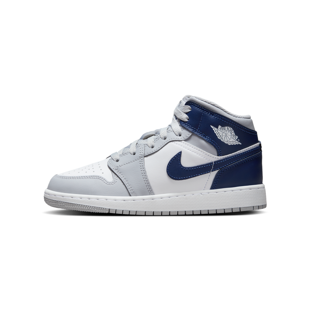 Jordan 1 Mid Wolf Grey Midnight Navy