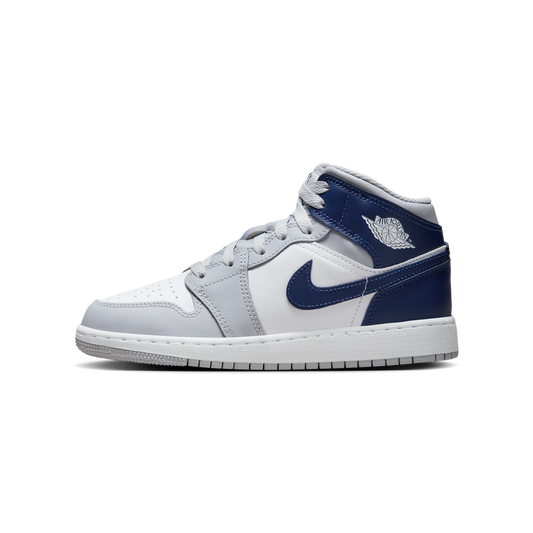 Jordan 1 Mid Wolf Grey Midnight Navy