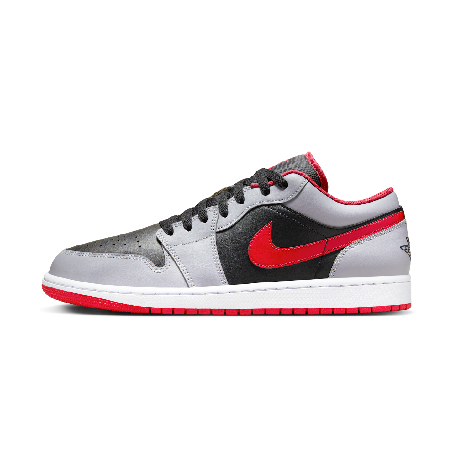 Jordan 1 Low Black Light Smoke Grey Gym Red