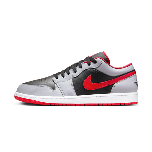 Jordan 1 Low Black Light Smoke Grey Gym Red
