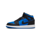 Jordan 1 Mid Black Royal Blue (GS)