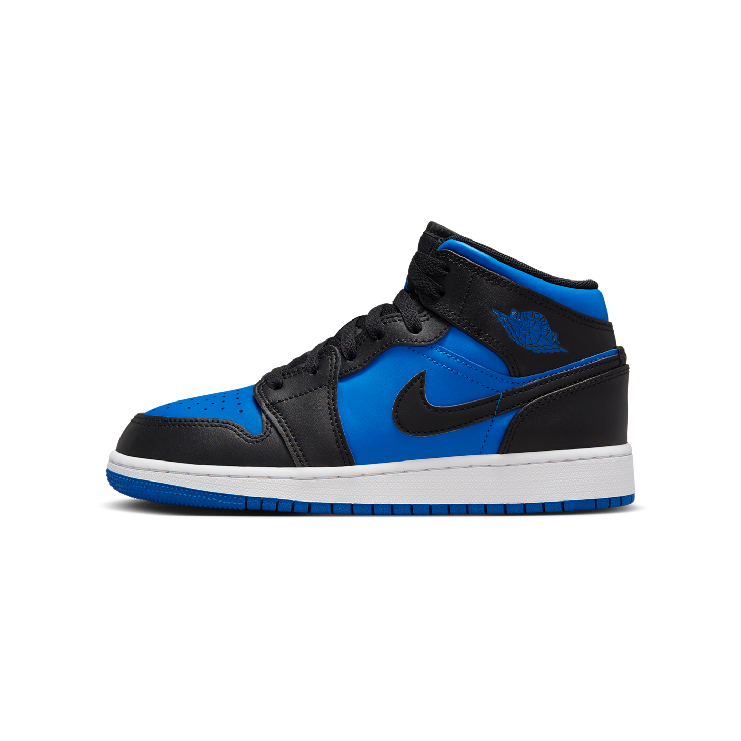 Jordan 1 Mid Black Royal Blue (GS)