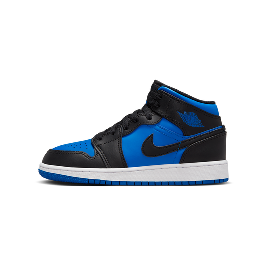 Jordan 1 Mid Black Royal Blue (GS)