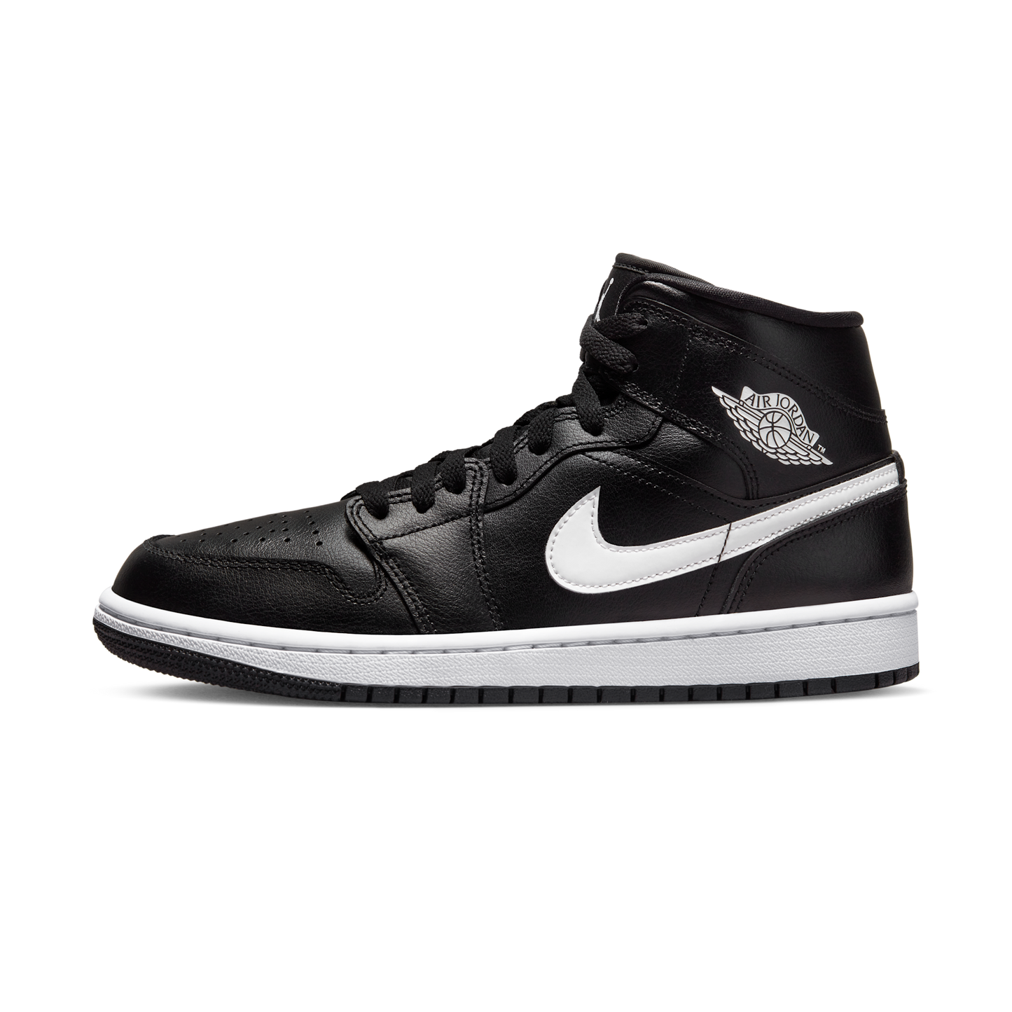 Jordan 1 Mid Black White (Women's)