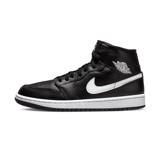 Jordan 1 Mid Black White (Women's)
