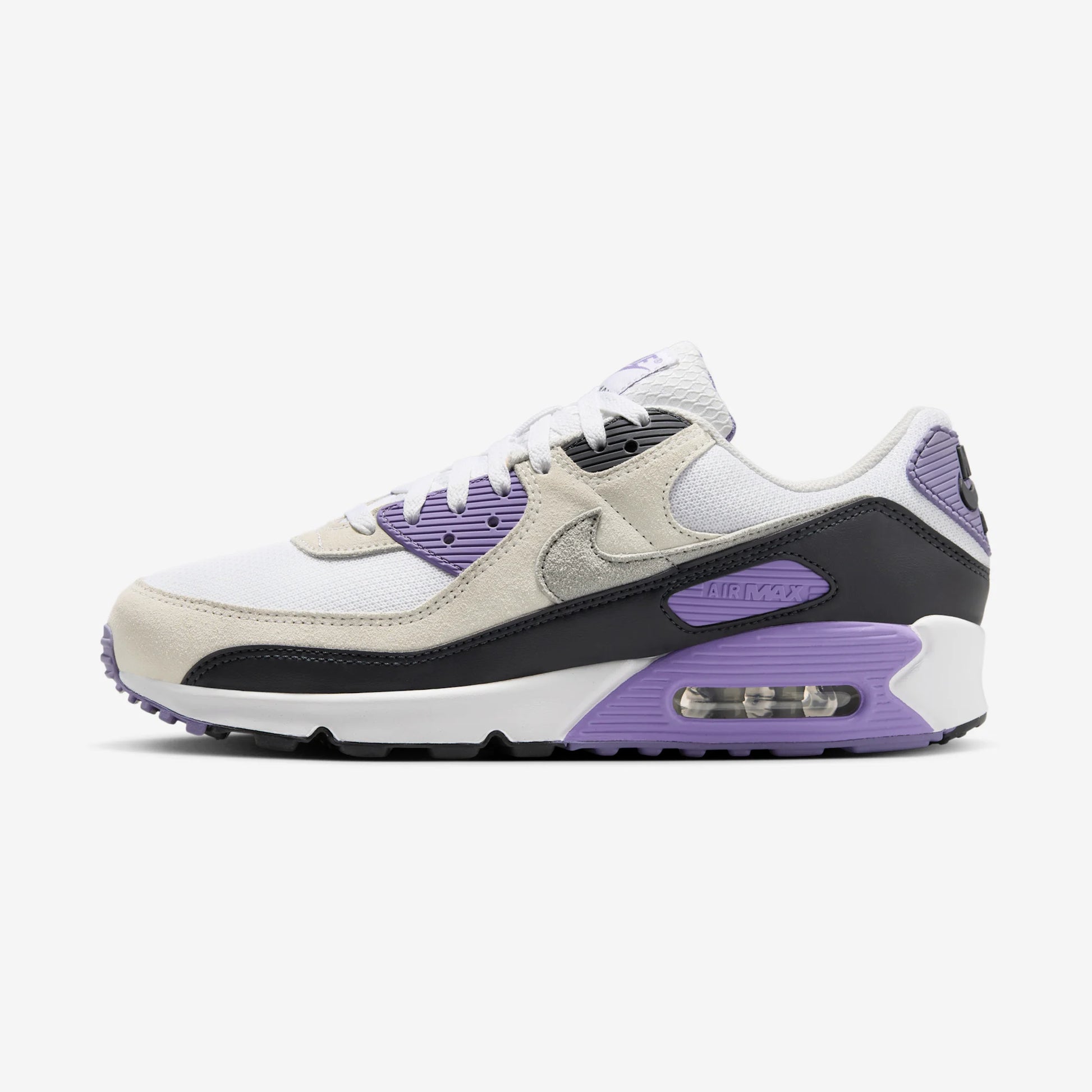 Nike Air Max 90 White Dusty Amethyst Photon Dust Light Smoke Grey
