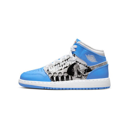 Jordan 1 Mid Sneaker School Game Winner (GS)