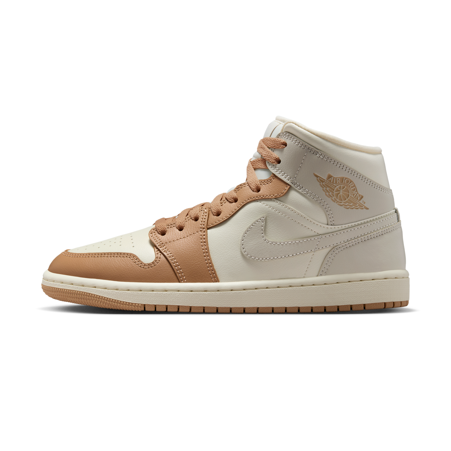 Jordan 1 Mid Tan Toe (Women's)