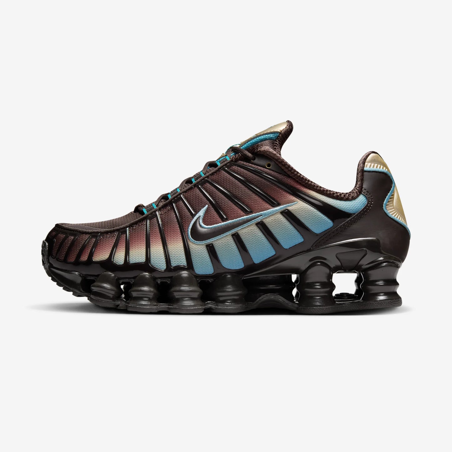 Nike Shox TL Velvet Brown Denim Turquoise (Women's)