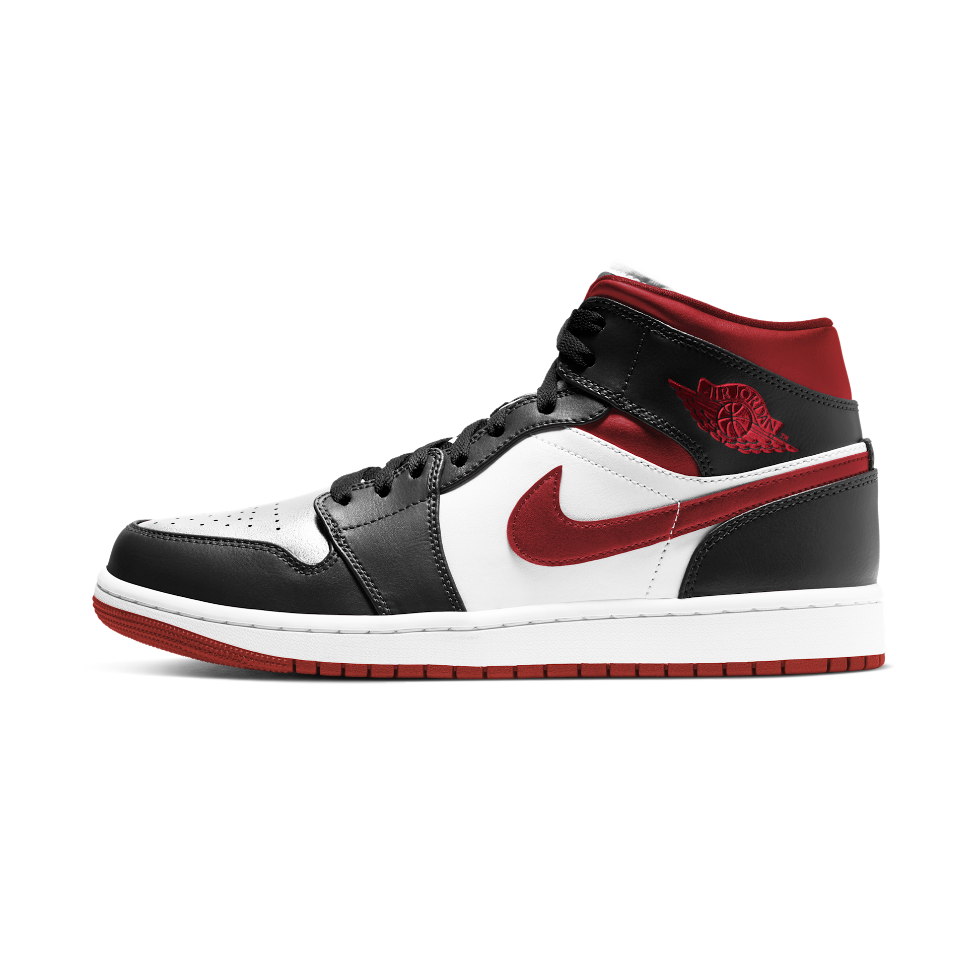Jordan 1 Mid Gym Red Black White