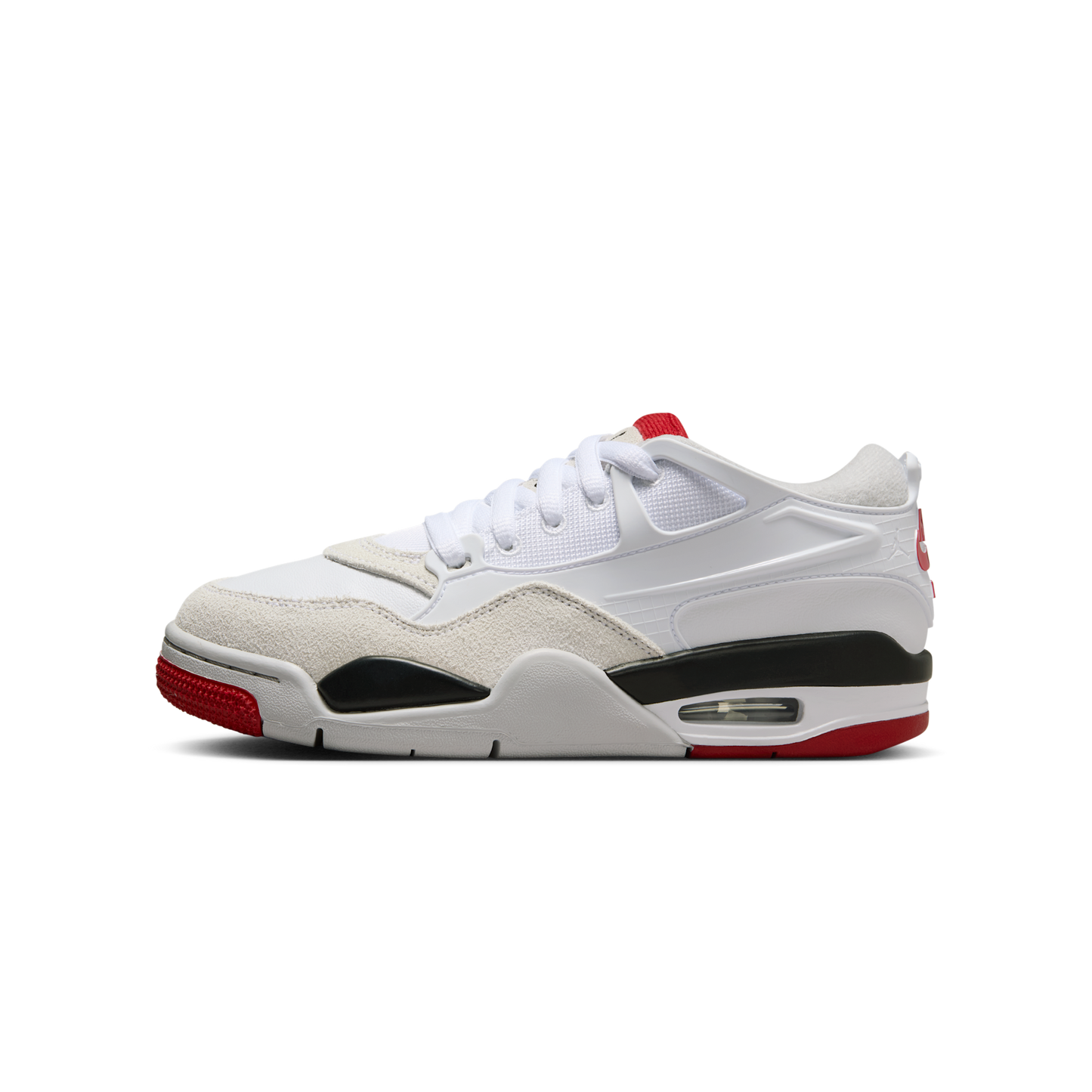 Jordan 4 RM White Black Neutral Grey Varsity Red (GS)