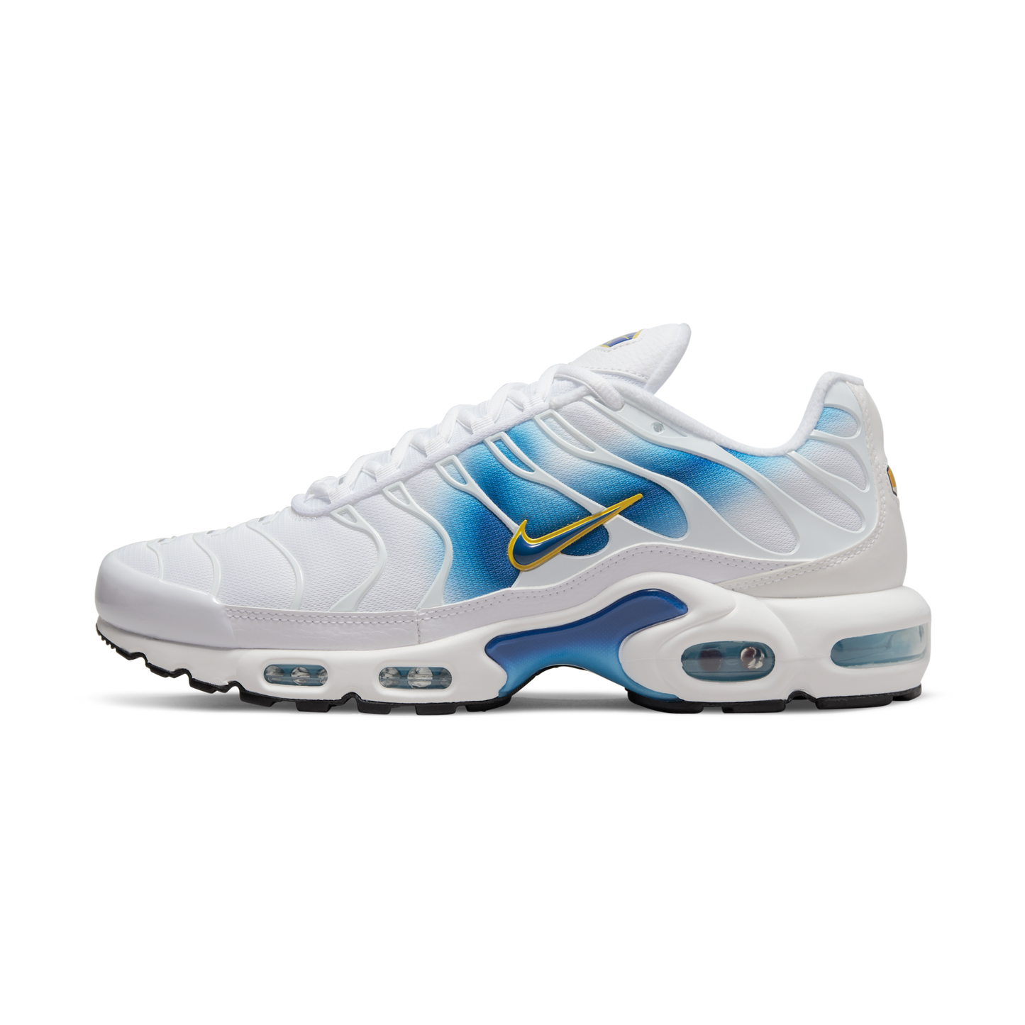 Nike Air Max Plus Spray Paint Swoosh White Blue