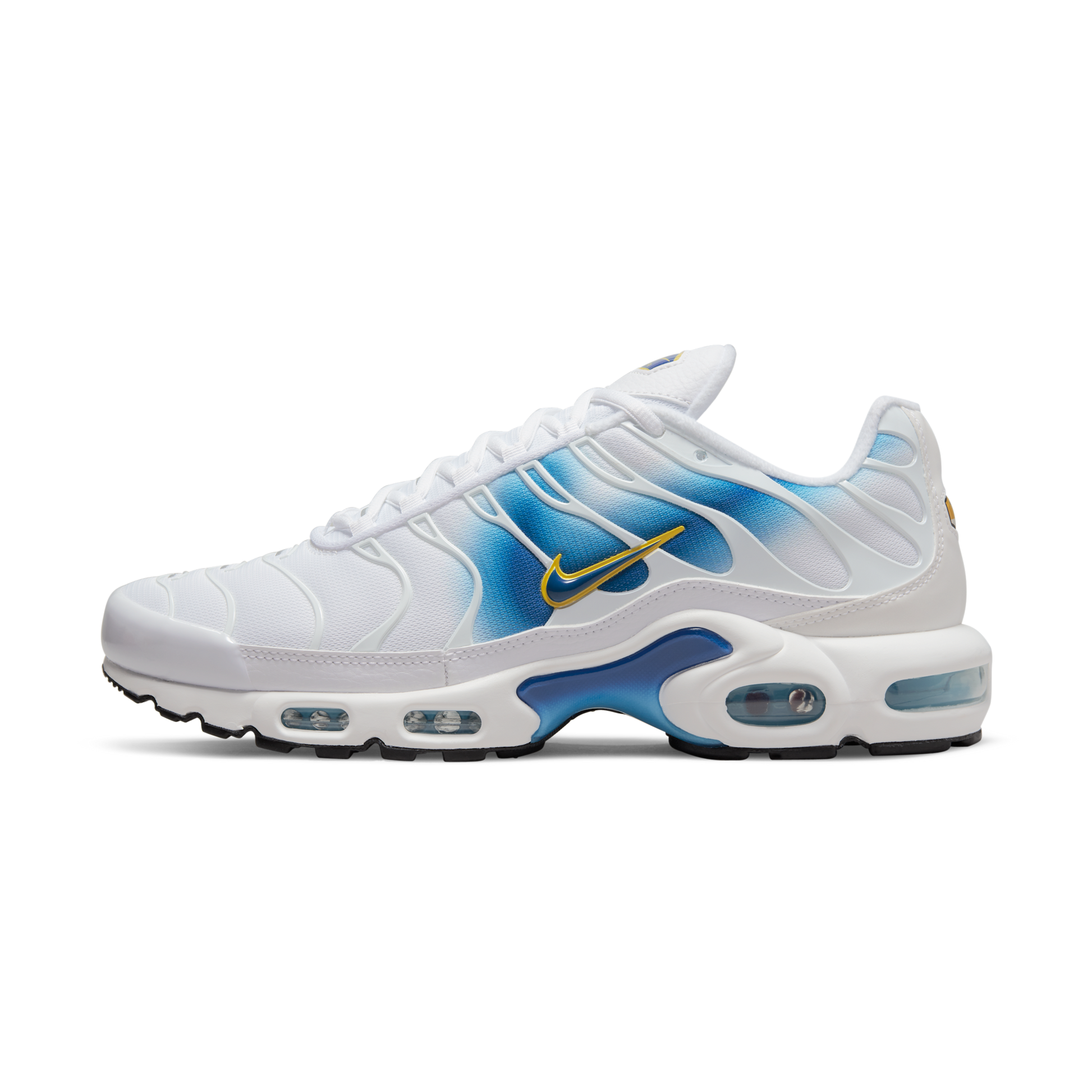 Nike Air Max Plus Spray Paint Swoosh White Blue