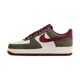 Nike Air Force 1 Low '07 LV8 Cargo Khaki Pale Ivory Dark Team Red