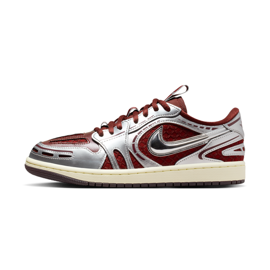 Jordan 1 Low Method of Make V3 Dark Team Red Metallic Silver (Women's)