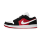 Jordan 1 Low Black White Gym Red (Women's)