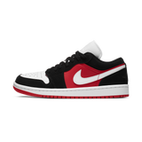 Jordan 1 Low Black White Gym Red (Women's)