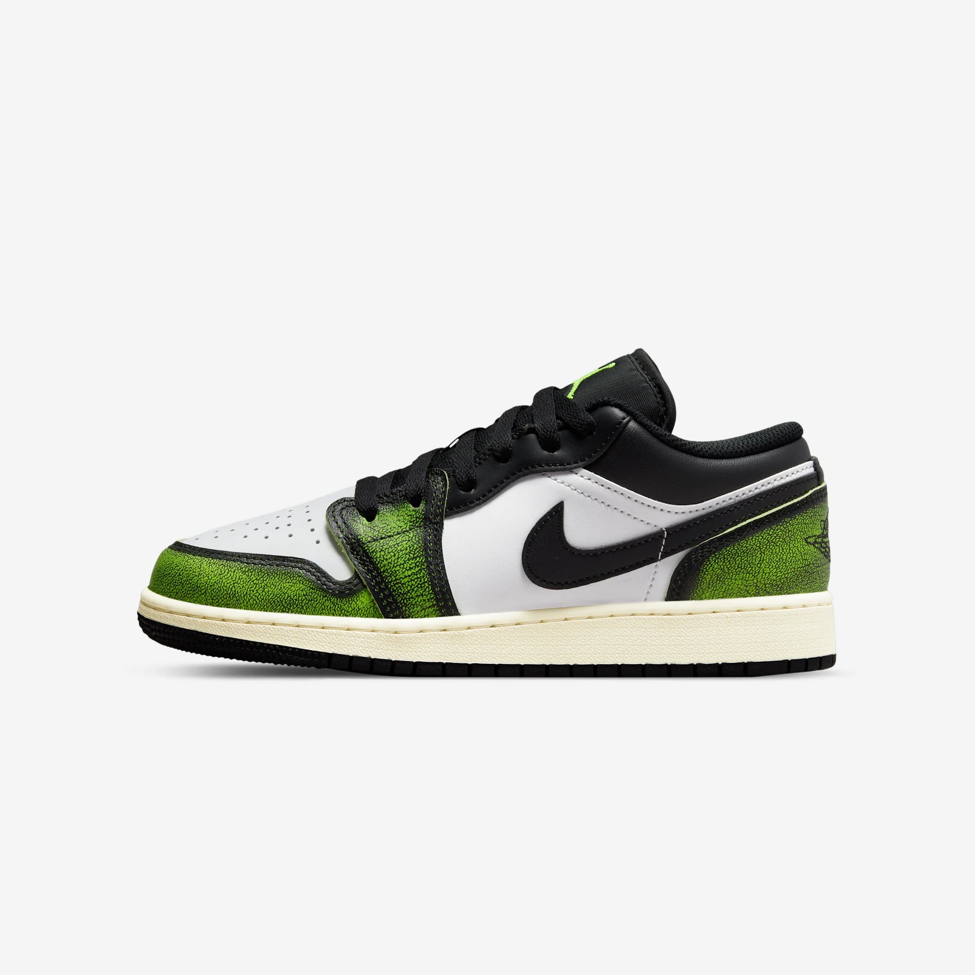 Jordan 1 Low Wear Away Electric Green (GS)