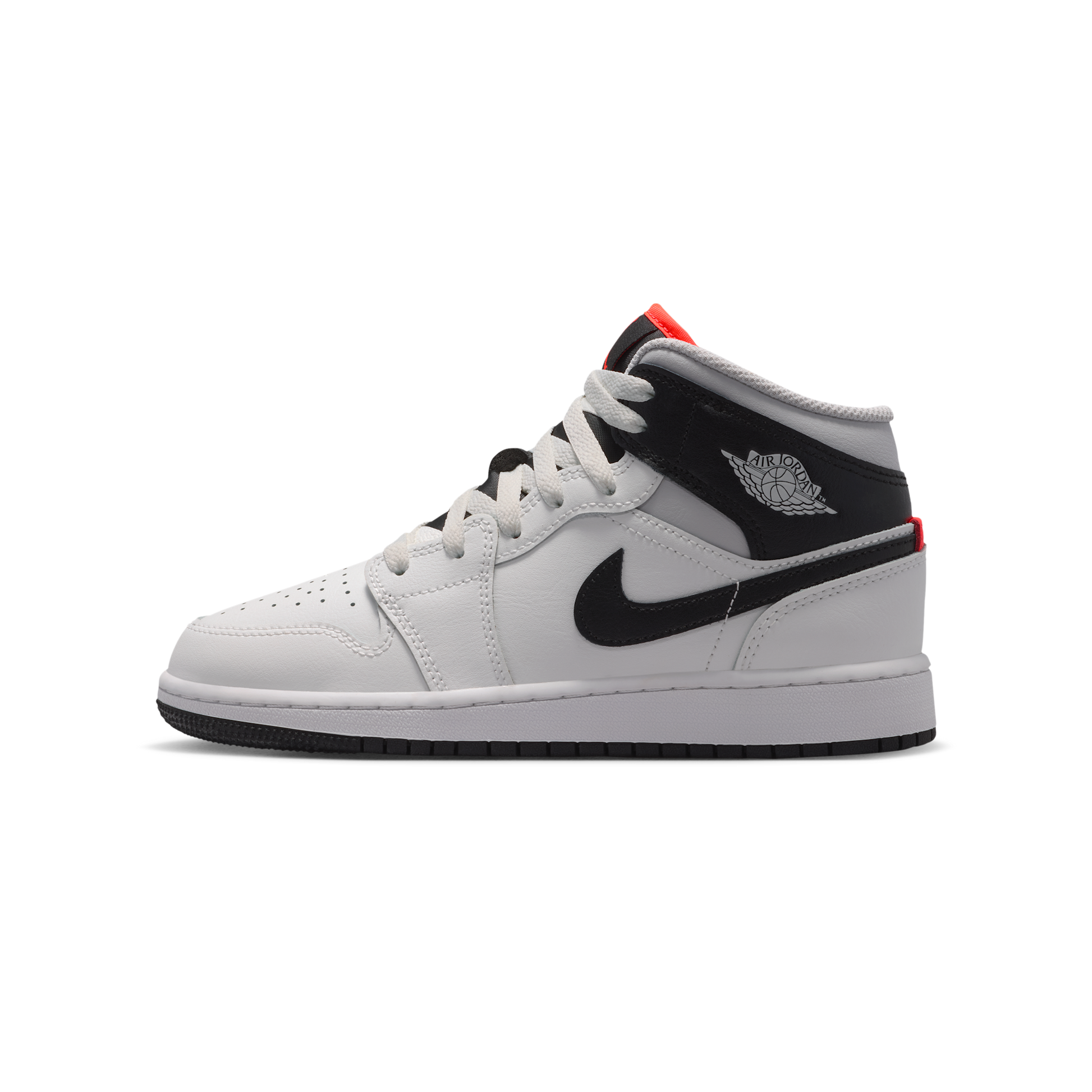 Jordan 1 Mid Summit White Infrared Black (GS)