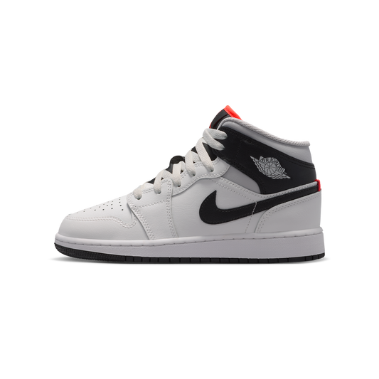 Jordan 1 Mid Summit White Infrared Black (GS)