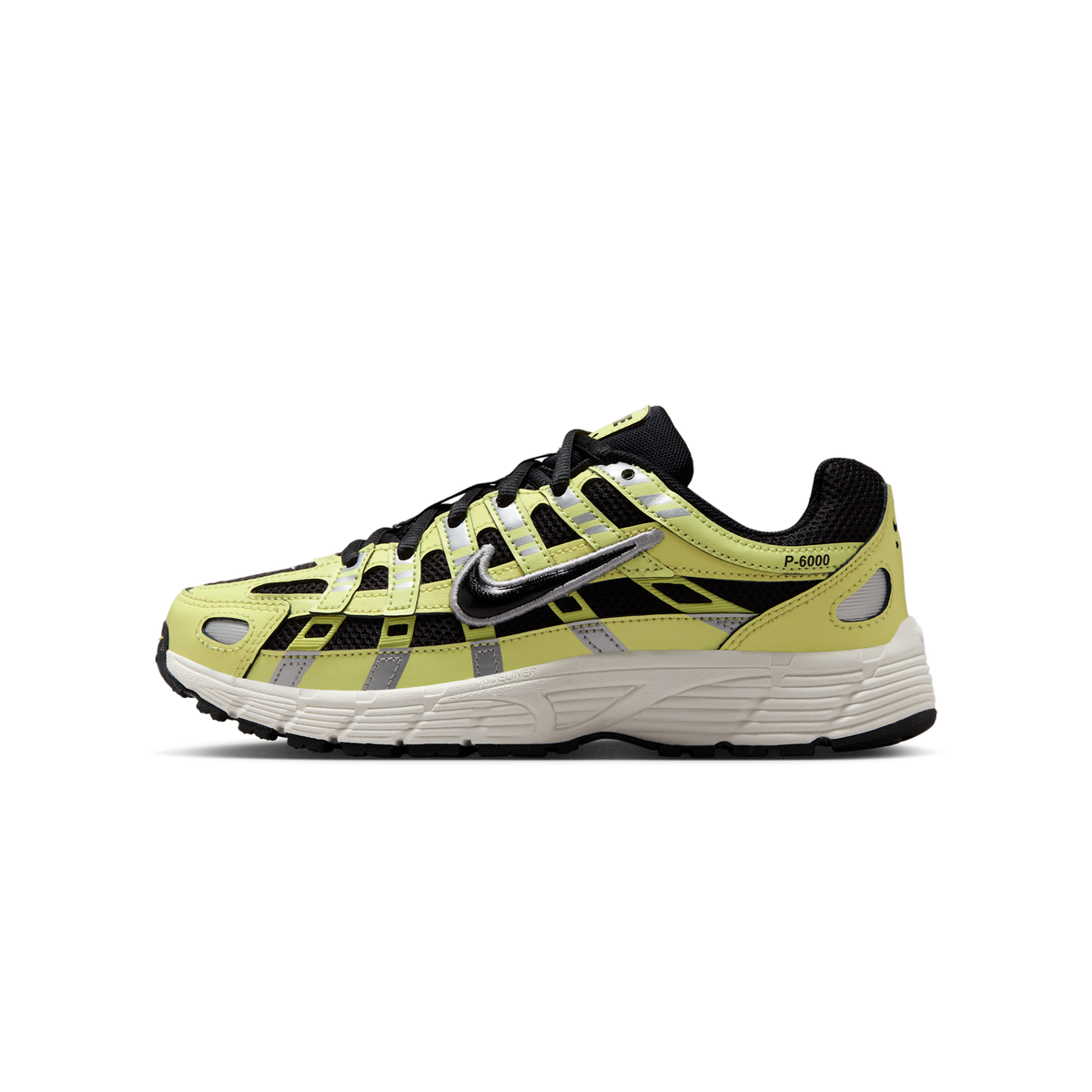 Nike P-6000 Light Lemon Twist Metallic Silver Sail Black (GS)